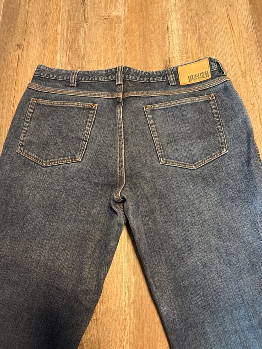 Duluth Trading Co Flex Ballroom Insulated Blue Straight Jeans